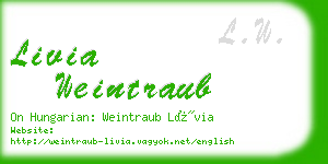 livia weintraub business card